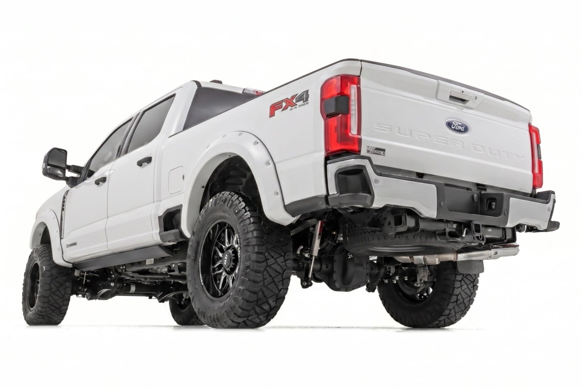 Ford F-250 Super Duty Fender Flares - Rough Country - Pocket - Oxford White - '23-'26